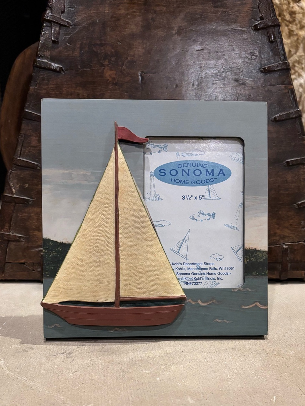Nautical-Themed Sailboat Picture Frame